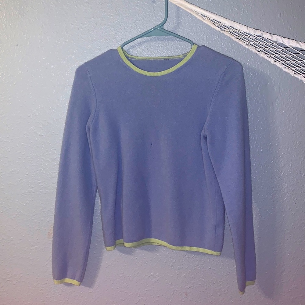Cute size S/M blue and green sweater
